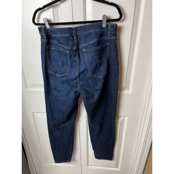 Banana Republic Jeans Women Size 32/14 Blue Skinny Five-Pockets Straight Leg - Picture 3 of 3